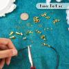 Pandahall 990Pcs Jewelry Making Accessories Set Golden Lobster Claw Clasps Jump Rings Folding Crimp Ends Knot Covers Cord Ends for Bracelet Necklace DIY Jewelry Making Supplies view 3