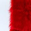Qidkeo Faux Fur Fabric for Crafts, Gnomes, Animal Costumes, Cushions, Decorations Red 20x20in view 3