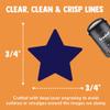 Star Shape Excellent Self-Inking Rubber Stamp for Stamping Ink Stamper Crafting Planners - 3/4 Inch Small - Green Ink view 2