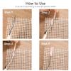 COHEALI Blank Rug Hooking Mesh (59" x 39"), Latch Hook Canvas for DIY Rug Making, Tufting Backing Cloth for Embroidery, Needlework Canvas Mesh Fabric for Handcrafted Tapestry, Large Size view 2