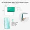 Pixy Canvas Floater Frame 12x24 for 3/4 (0.75) inch Deep Canvas Paintings/Canvas Prints/Wood Canvas Panels/Wall Art/Wall Decor/Home Decor/Artwork (Gray Oak, 12 x 24 inch, Portrait) view 3