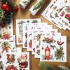 SATINIOR 16 Sheets Christmas Rub on Transfers for Crafts and Furniture Xmas Santa Snowman Reindeer Stickers Rub on Decals for Scrapbook DIY Wood Fabric Journal Dairy Envelope Crafts, 5.9 x 5.9 Inch view 3