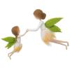 Green Wing Fairy Needle Felting Kit Mom 6INCH Kid 4INCH Friendly Instruction DIY Craft Kit for Beginners view 1