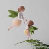 Green Wing Fairy Needle Felting Kit Mom 6INCH Kid 4INCH Friendly Instruction DIY Craft Kit for Beginners view 4