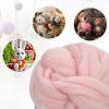 uxcell Needle Felting Wool, 3.5 Oz Nature Fibre Wool Yarn Roving for Wet Felting, Handcrafts, DIY Materials (Light Purple Pink) view 4