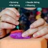 uxcell Needle Felting Wool, 8.5 Oz Nature Fibre Wool Yarn Roving for Wet Felting, Handcrafts, DIY Materials (Lemon Yellow) view 3