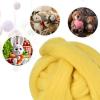 uxcell Needle Felting Wool, 8.5 Oz Nature Fibre Wool Yarn Roving for Wet Felting, Handcrafts, DIY Materials (Lemon Yellow) view 4