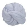 uxcell Needle Felting Wool, 3.5 Oz Nature Fibre Wool Yarn Roving for Wet Felting, Handcrafts, DIY Materials (Light Gray) view 1