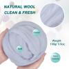 uxcell Needle Felting Wool, 3.5 Oz Nature Fibre Wool Yarn Roving for Wet Felting, Handcrafts, DIY Materials (Light Gray) view 2