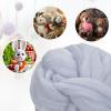 uxcell Needle Felting Wool, 3.5 Oz Nature Fibre Wool Yarn Roving for Wet Felting, Handcrafts, DIY Materials (Light Gray) view 4