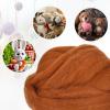 uxcell Needle Felting Wool, 3.5 Oz Nature Fibre Wool Yarn Roving for Wet Felting, Handcrafts, DIY Materials (Maroon) view 4