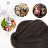 uxcell Needle Felting Wool, 3.5 Oz Nature Fibre Wool Yarn Roving for Wet Felting, Handcrafts, DIY Materials (Dark Coffee) view 4