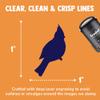 Cardinal Bird Solid Self-Inking Rubber Stamp for Stamping Ink Stamper Crafting Planners - 1 Inch Medium - Brown Ink view 2