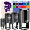 Ancient Greek Roman Spartan Helmet Self-Inking Rubber Stamp for Stamping Ink Stamper Crafting Planners - 1 Inch Medium - Purple Ink view 1