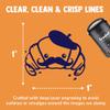 Cute Kawaii French Croissant with Beret and Mustache Self-Inking Rubber Stamp for Stamping Ink Stamper Crafting Planners - 1 Inch Medium - Pink Ink view 2