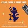 Cute Little Dragon Breathing Fire Self-Inking Rubber Stamp for Stamping Ink Stamper Crafting Planners - 1 Inch Medium - Brown Ink view 2