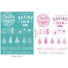 BAOFALI Christmas Theme Silkscreen Stencil,Reusable Self-Adhesive Silk Screen Printing, for Decor/Printing on Wood/Fabric/Wall/Cup/Plate/Glass/Paper, Home Christmas Decorations(8.5x11inch) view 2