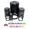 Cute Jumping Spider Self-Inking Rubber Stamp for Stamping Ink Stamper Crafting Planners - 1 Inch Medium - Purple Ink view 1