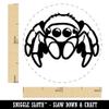 Cute Jumping Spider Self-Inking Rubber Stamp for Stamping Ink Stamper Crafting Planners - 1 Inch Medium - Purple Ink view 2