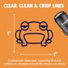 Unamused and Grumpy Frog Self-Inking Rubber Stamp for Stamping Ink Stamper Crafting Planners - 1 Inch Medium - Green Ink view 2