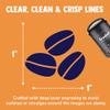 Coffee Beans Trio Self-Inking Rubber Stamp for Stamping Ink Stamper Crafting Planners - 1 Inch Medium - Brown Ink view 2