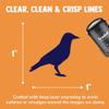 Crow Solid Self-Inking Rubber Stamp for Stamping Ink Stamper Crafting Planners - 1 Inch Medium - Fuchsia Ink view 2