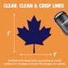 Canada Maple Leaf Self-Inking Rubber Stamp for Stamping Ink Stamper Crafting Planners - 1 Inch Medium - Pink Ink view 2