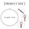 Forise 24 Pack Necklace Chains Bulk 2mm Antique Red Copper Alloy Cable Links Chains for DIY Jewelry Making 24 Inches view 2