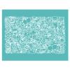 Christmas Theme Sentiments Patterns Silkscreen Stencil,Reusable Self-Adhesive Silk Screen Printing, for Decor/Printing on Wood/Fabric/Wall/Cup/Plate/Glass/Paper, Home Christmas Decorations(8.5x11inch) view 1