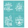 BAOFALI Christmas Theme Sentiments Silkscreen Stencil,Reusable Self-Adhesive Silk Screen Printing, for Decor/Printing on Wood/Fabric/Wall/Cup/Plate/Glass/Paper, Home Christmas Decorations(8.5x11inch) view 1