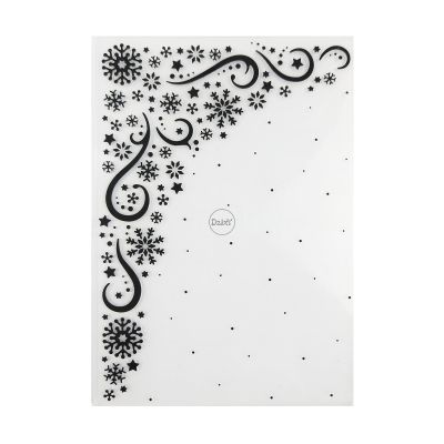 DzIxY Christmas Snowflake Plastic Embossing Folders for Cards Making Supplies DIY Paper 3D Scrapbook Stencils Album Crafts Decoration Template