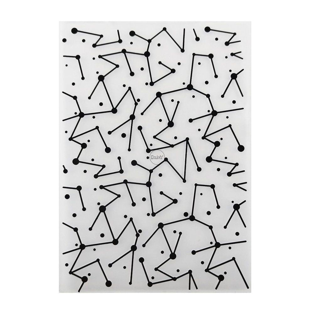 DzIxY Constellation Chart Plastic Embossing Folders for Cards Making Supplies DIY Paper 3D Scrapbook Stencils Album Crafts Decoration Template