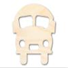 Unfinished Wood Cute School Bus Shape | Back to School | Kids Crafts | Craft Cutout | up to 46" DIY 10" / 1/2" view 1
