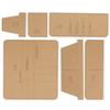 Acrylic Wallet Template Leath Templates Craft Leather Goods Long Patterns Tools Purse Transparent Leather Products Leathercraft view 2