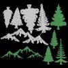 CRASPIRE Christmas Tree Metal Die Cuts Mountain Forest Cut Stencils Pine Tree Plant Merry Christmas Cutting Dies for Holiday DIY Scrapbook Embossing Album Photo Paper Card Craft Festival Decor view 1