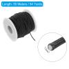 uxcell 1.5mm Elastic String Cord Elastic Thread Beading String Cord for Jewelry Making Necklace Bracelet Beading, 54 Yards Black view 2