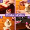 QANYEGN Yarn Winder, Hand Crank Yarn Winder with Yarn Scissors, Low Noise and Easy Installation Adaptable Desk Clip view 4
