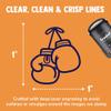 Boxing Gloves Hanging Self-Inking Rubber Stamp Ink Stamper for Stamping Crafting Planners - 1 Inch Medium - Green Ink view 2
