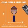 Tennis Racket Doodle Self-Inking Rubber Stamp Ink Stamper for Stamping Crafting Planners - 1 Inch Medium - Green Ink view 2