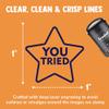 You Tried Star Self-Inking Rubber Stamp Ink Stamper for Stamping Crafting Planners - 1 Inch Medium - Orange Ink view 2
