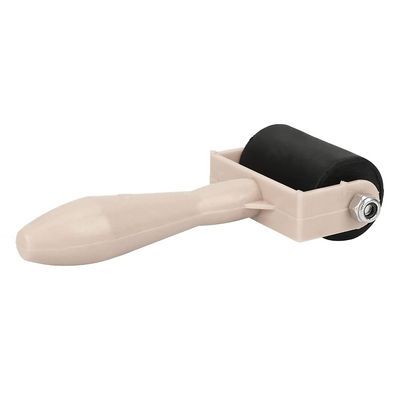 Yosoo Rubber Printmaking Brayer 3.5cm with Plastic Handle, Ink Roller Stamping Tool for Art (Original Color)