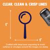 Magnifying Glass Self-Inking Rubber Stamp Ink Stamper for Stamping Crafting Planners - 1 Inch Medium - Brown Ink view 2