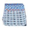 5pcs Snowflake Printed Fabric Yarn Weave DIY Handcraft Sewing Fabric for Purses Quilting Patchwork, 19.7x19.7in view 3