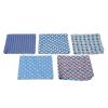 5pcs Snowflake Printed Fabric Yarn Weave DIY Handcraft Sewing Fabric for Purses Quilting Patchwork, 19.7x19.7in view 4
