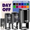 Day Off Bold Text Self-Inking Rubber Stamp Ink Stamper for Stamping Crafting Planners - 1 Inch Medium - Purple Ink view 1