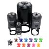 Ganesha Elephant Hindu Deity God Meditating Self-Inking Rubber Stamp Ink Stamper for Stamping Crafting Planners - 1 Inch Medium - Brown Ink view 1