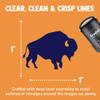 American Bison Buffalo Silhouette Self-Inking Rubber Stamp Ink Stamper for Stamping Crafting Planners - 1 Inch Medium - Green Ink view 2