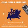 Flying Pig with Wings Self-Inking Rubber Stamp Ink Stamper for Stamping Crafting Planners - 1 Inch Medium - Fuchsia Ink view 2