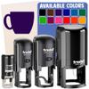 Coffee Mug Cup Solid Self-Inking Rubber Stamp Ink Stamper for Stamping Crafting Planners - 1 Inch Medium - Sky Blue Ink view 1