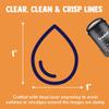 Water Drop Icon Outline Self-Inking Rubber Stamp Ink Stamper for Stamping Crafting Planners - 1 Inch Medium - Yellow Ink view 2